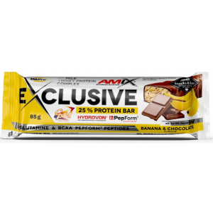 Батончик Exclusive Protein Bar - 85г 1/12 - banana-chocolate